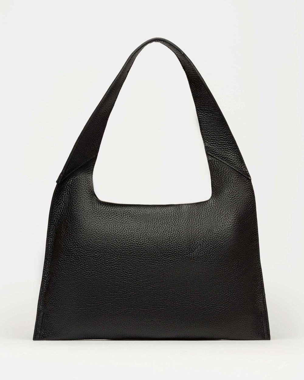 Cartera al hombro Minimal en Cuero Graneado