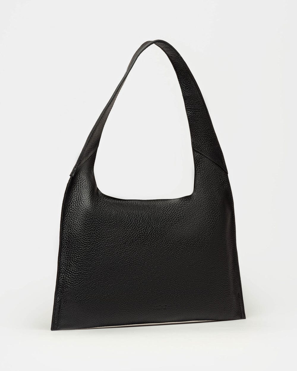 Cartera al hombro Minimal en Cuero Graneado