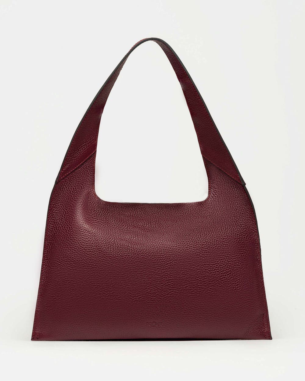 Cartera al hombro Minimal en Cuero Graneado