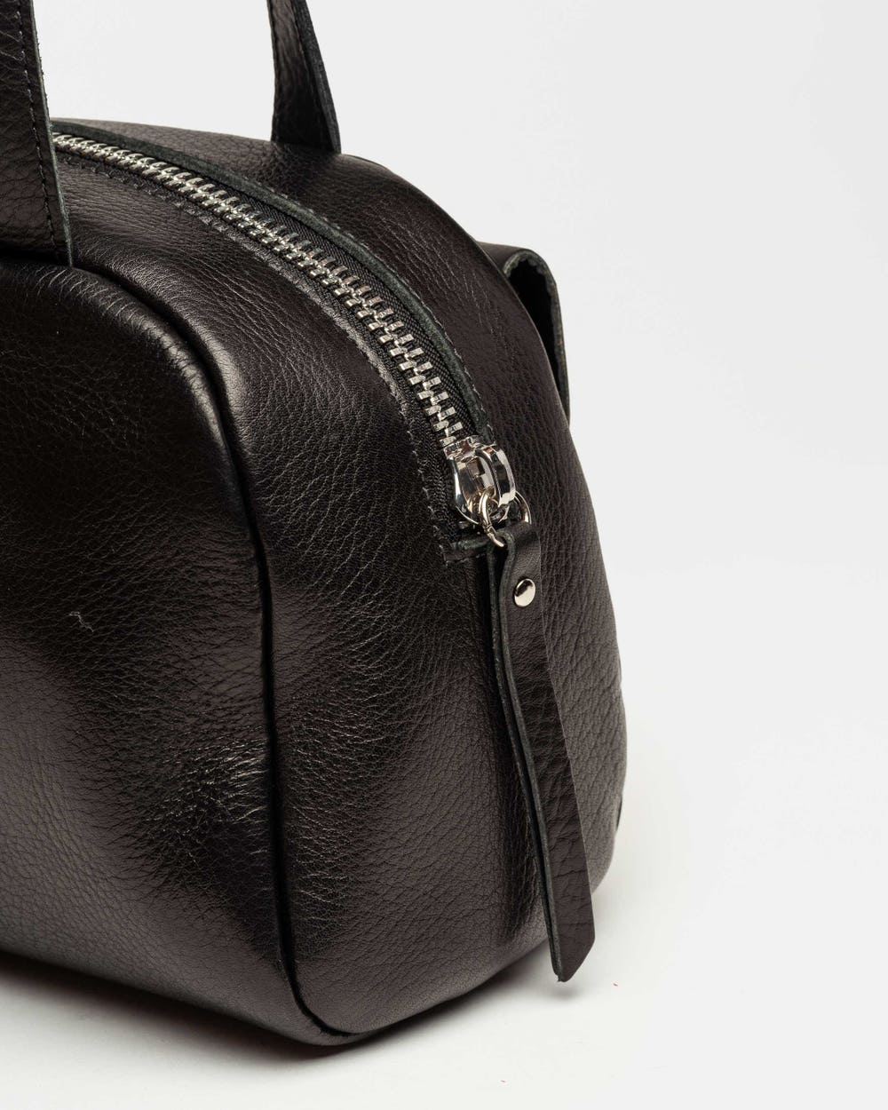 Cartera al hombro Indie en cuero vegetal liso