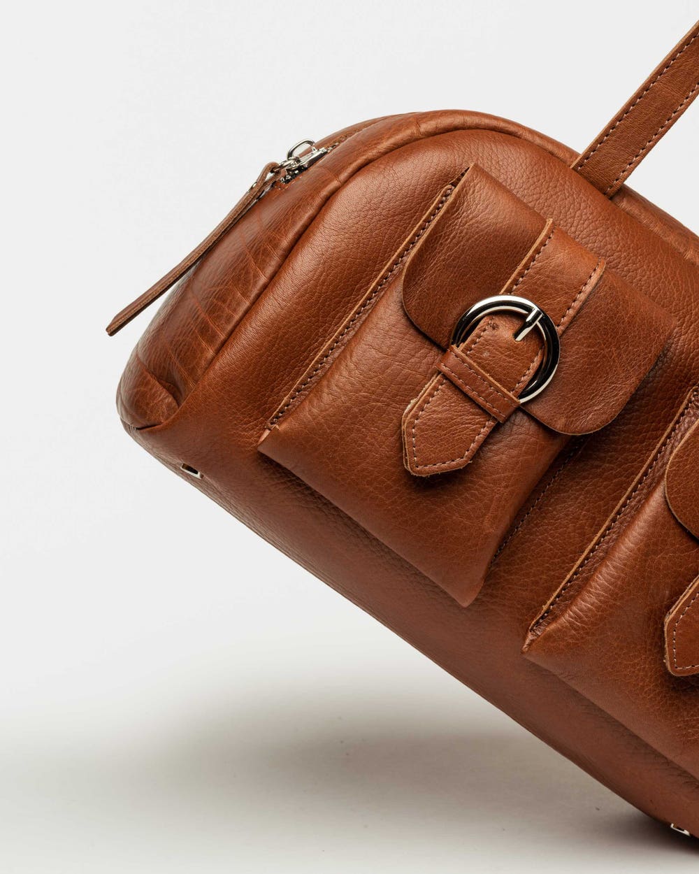 Bolso Indie en cuero vegetal liso