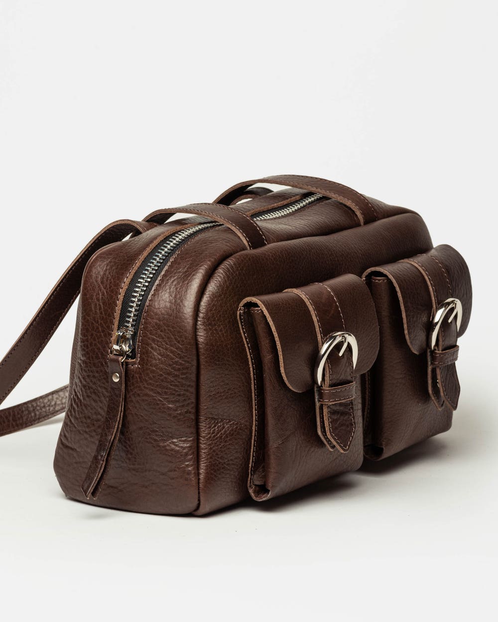 Bolso Indie en cuero vegetal liso