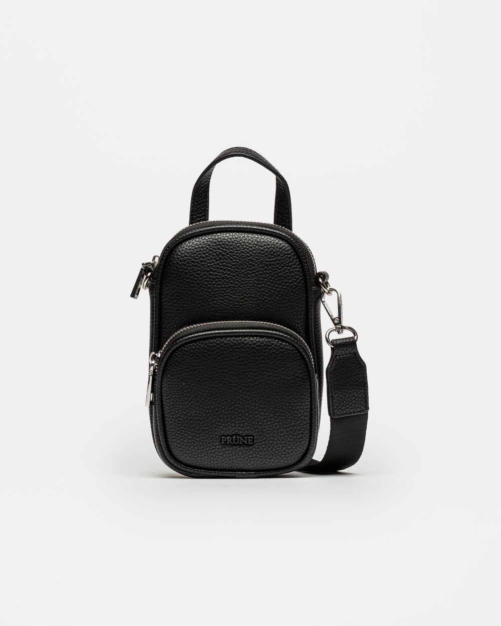 Porta celular Baby Donna en efecto cuero charol arrugado