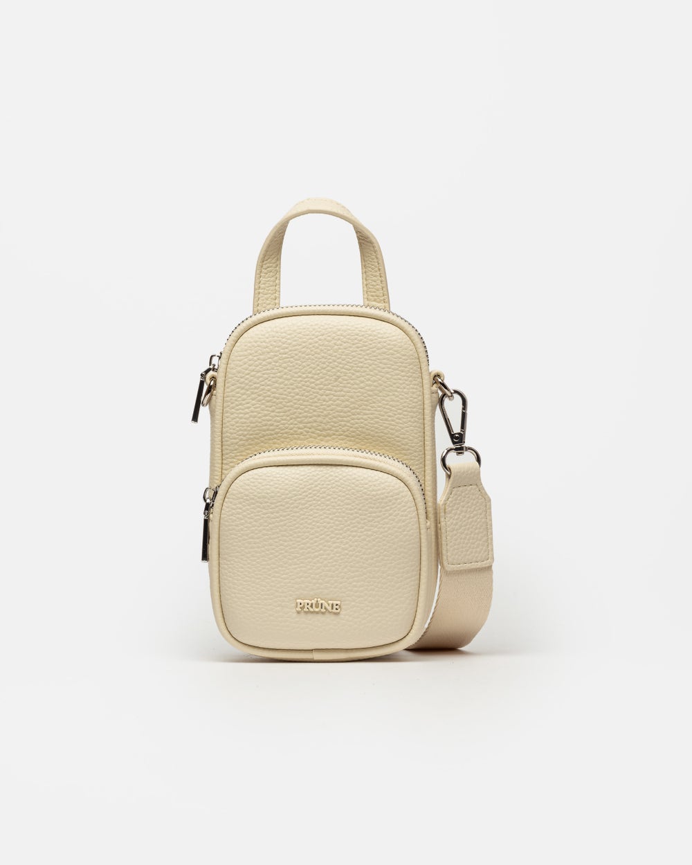 Porta celular Baby Donna en efecto cuero charol arrugado