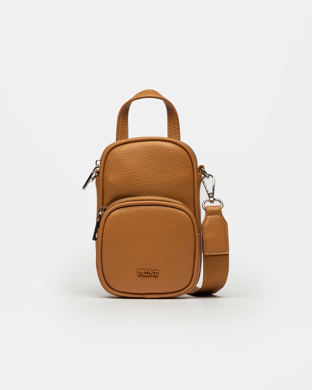 Porta celular Baby Donna en efecto cuero charol arrugado