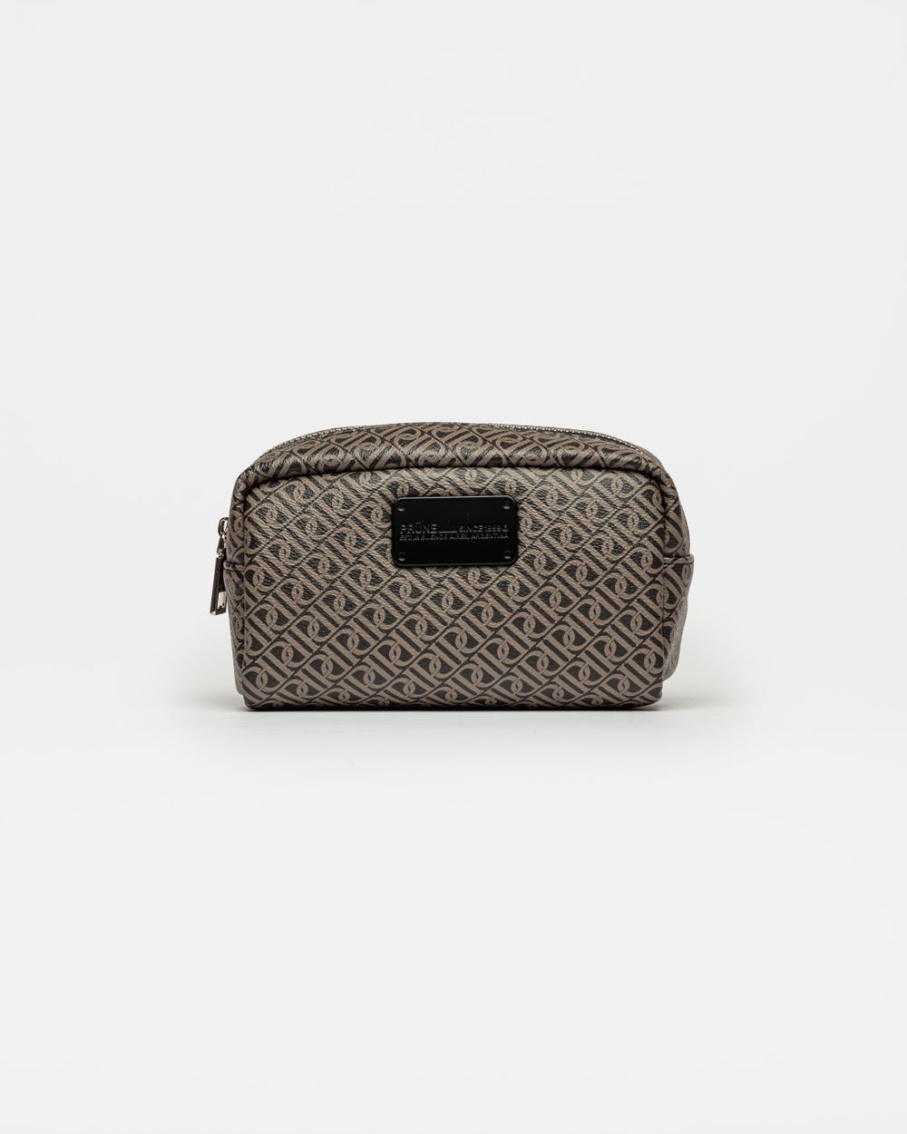 Porta cosméticos Monogram en efecto cuero