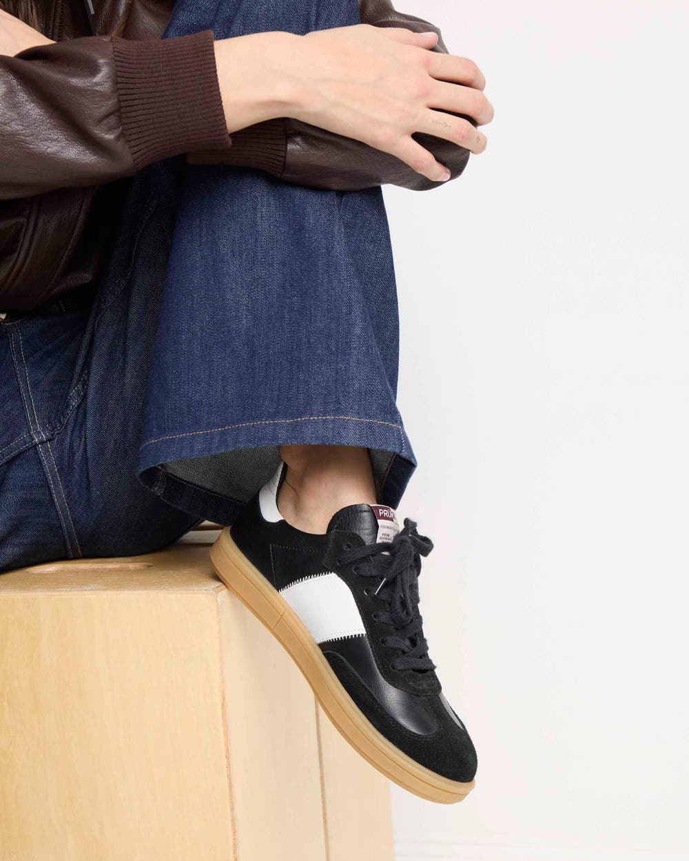 Sneaker Nil en cuero liso