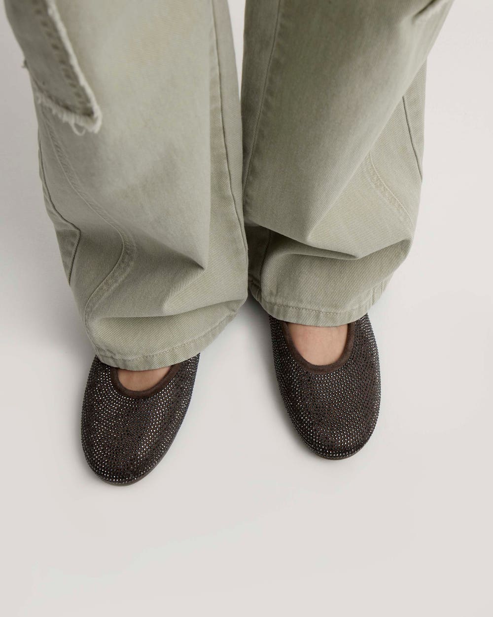 Ballerina Bright en efecto cuero