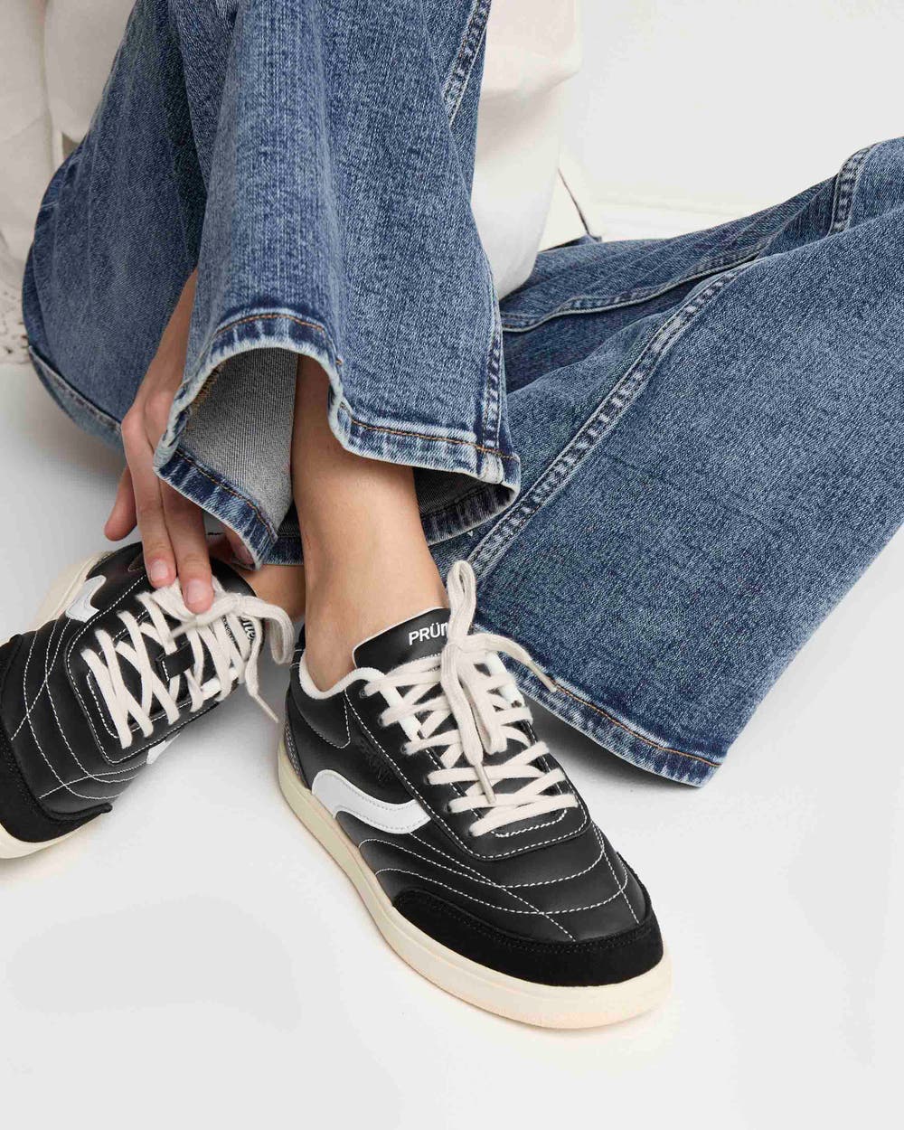 Sneaker Georgia en textil y gamuza