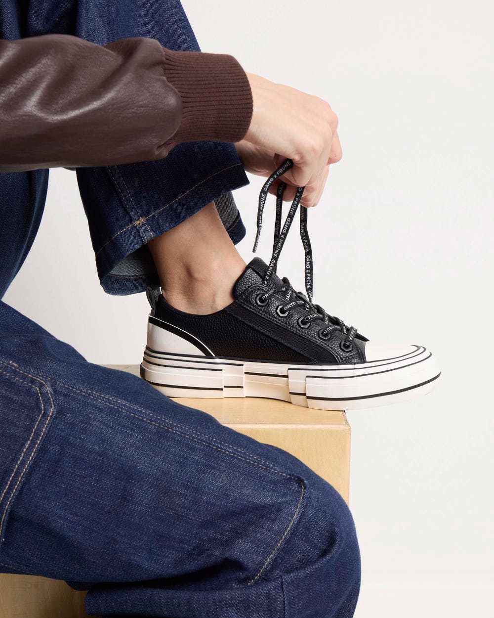 Sneaker The Gäng en efecto cuero