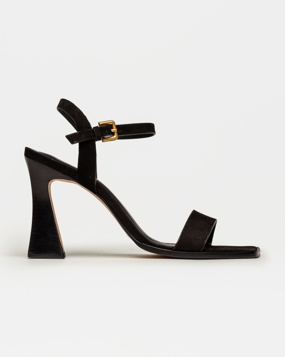 Sandalia alta Emily en cuero nobuk