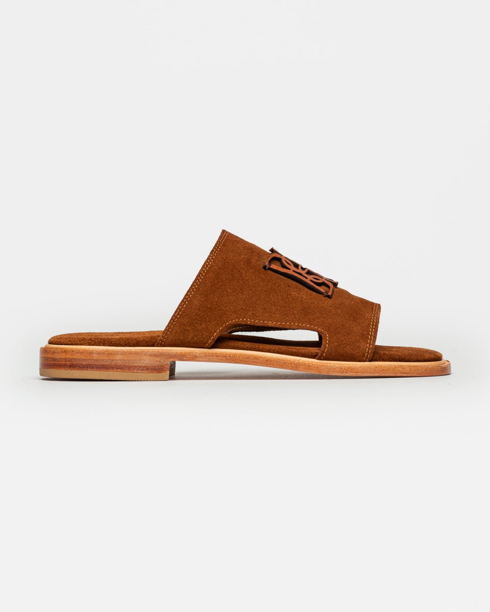 Flat Monogram en gamuza