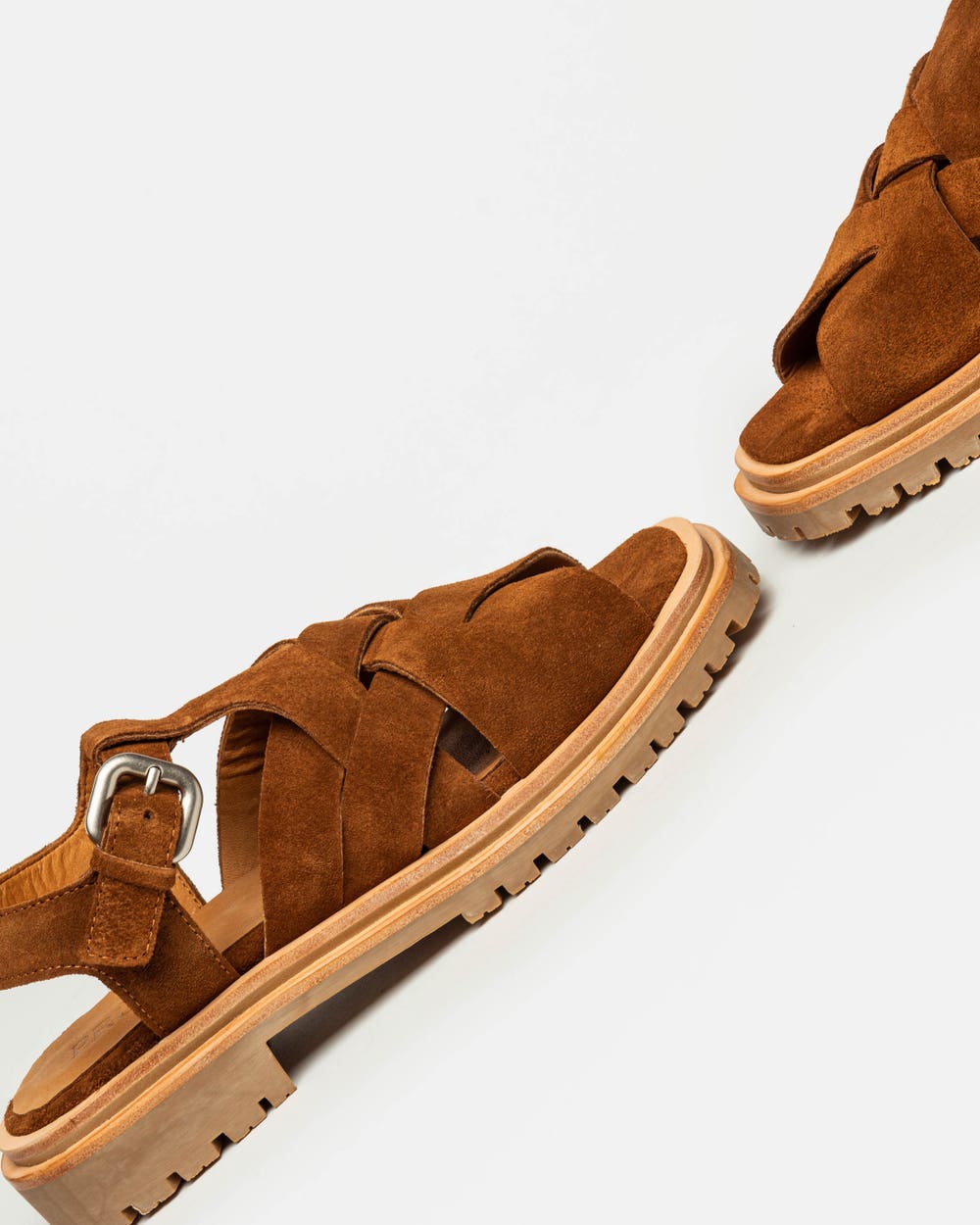 Sandalia media Cecile en gamuza