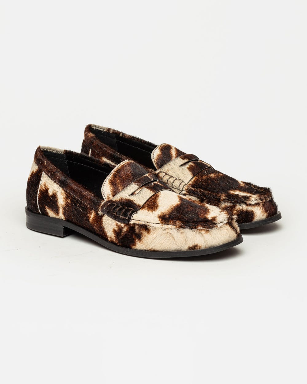 Mocasín Hans en pelo de vaca