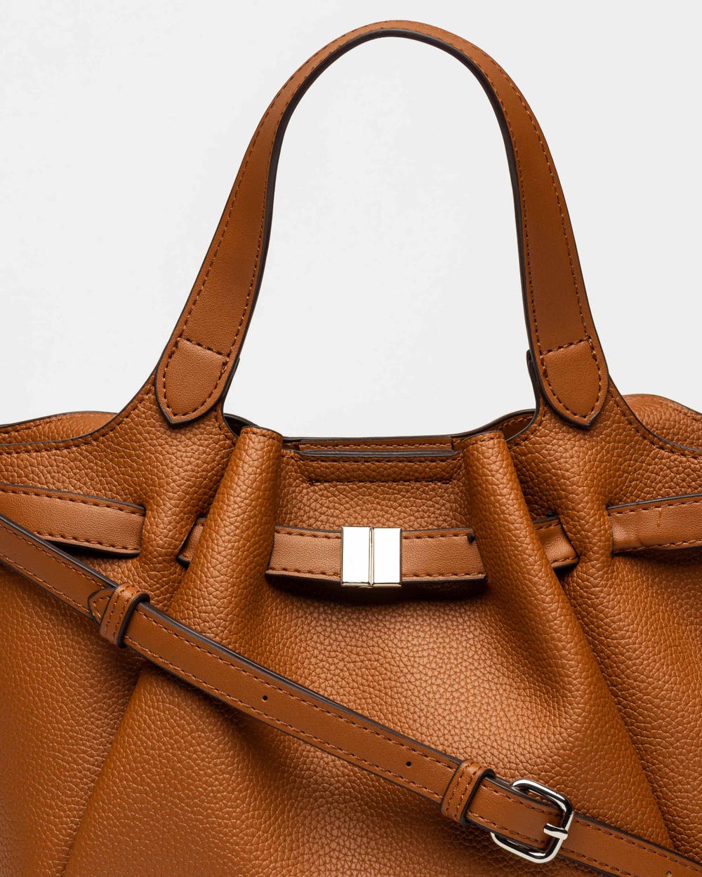 Cartera de mano Marble en efecto cuero graneado